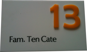 huisnaambordplexiglas