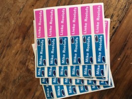 Stickers met naam en/of adres stickers